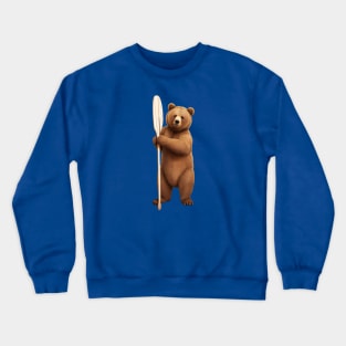 Rowing Kayaking bear Crewneck Sweatshirt